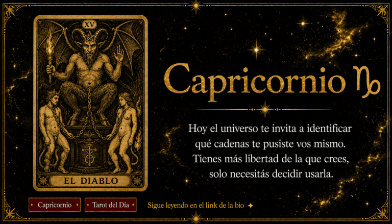 tarot capricornio hoy carta del día