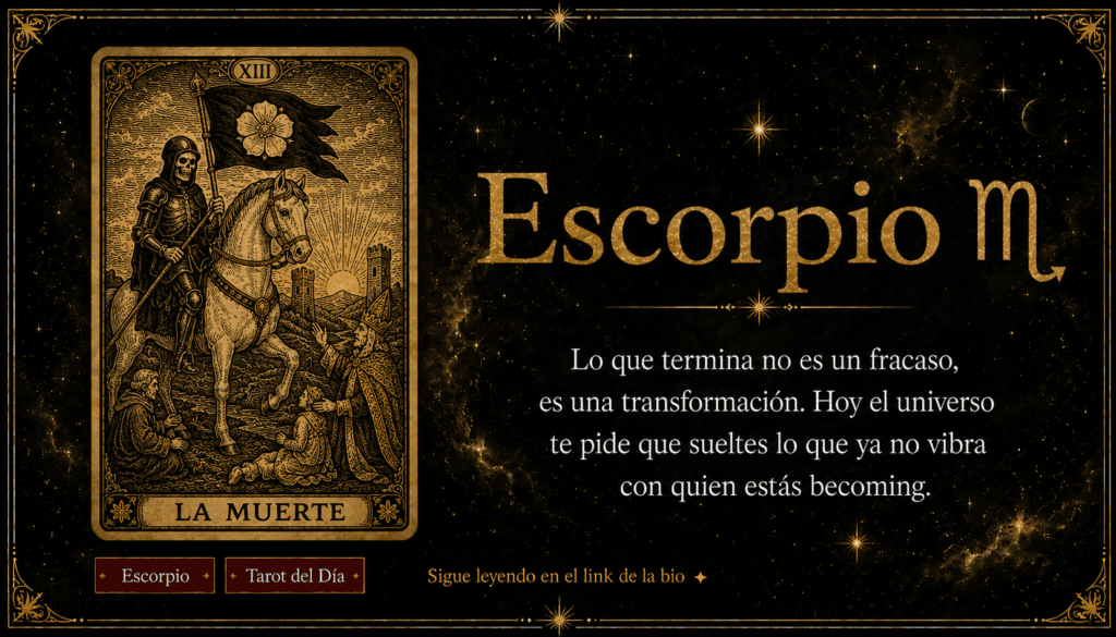 tarot escorpio hoy carta del día