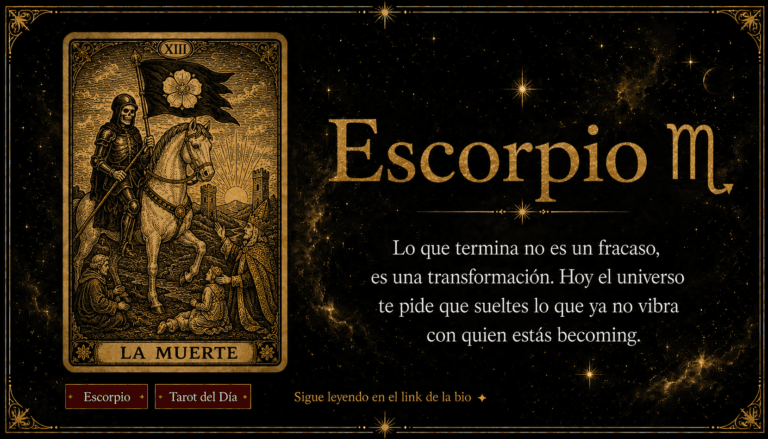 tarot escorpio hoy carta del día