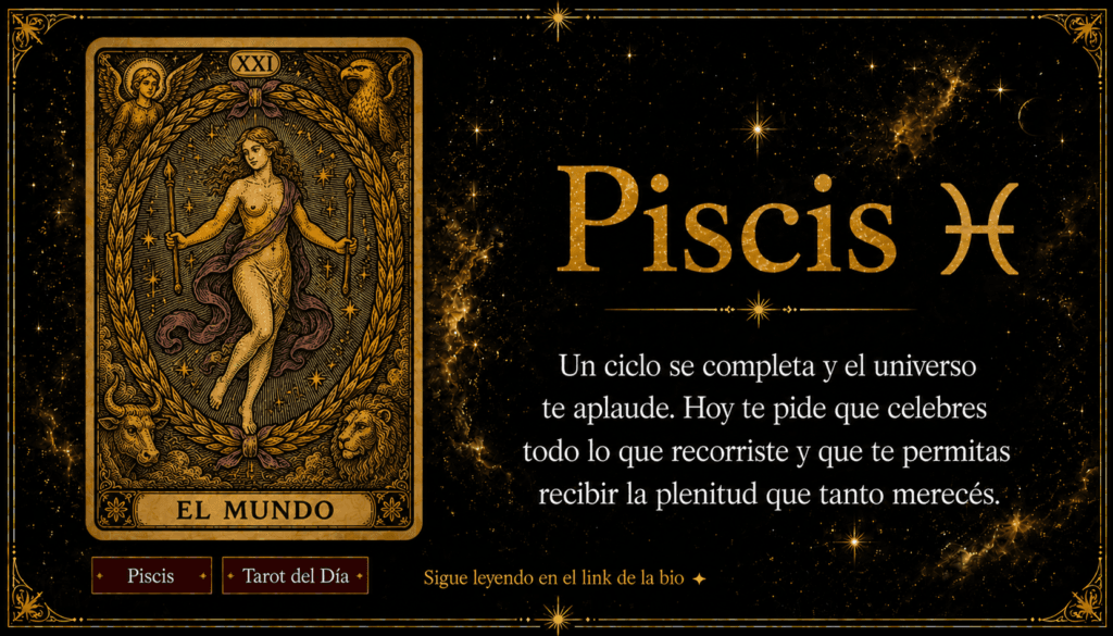 tarot piscis hoy carta del día