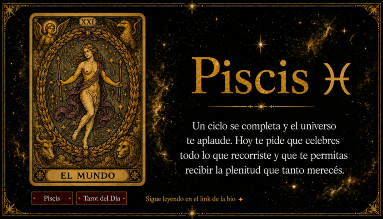 tarot piscis hoy carta del día