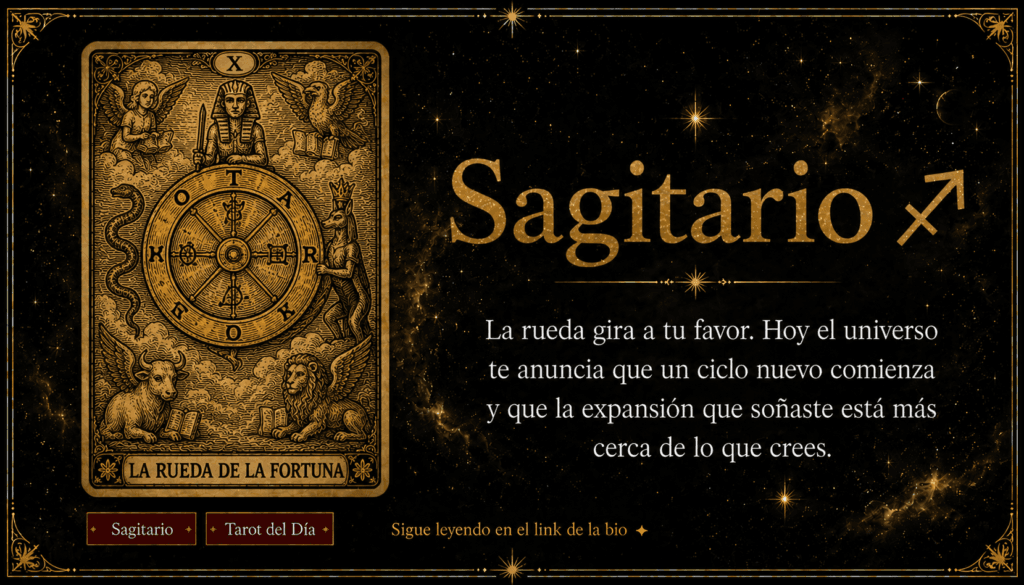 tarot sagitario hoy carta del día