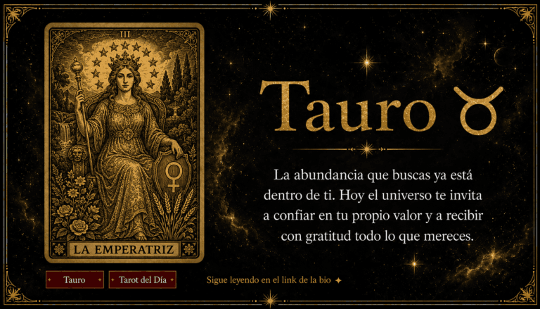 tarot tauro hoy carta del día