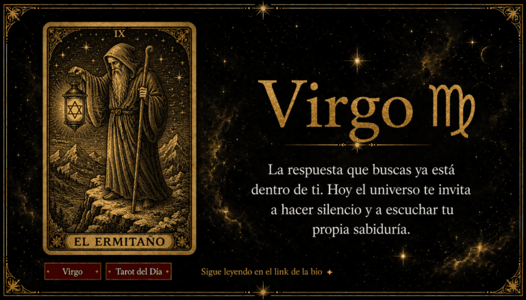 tarot virgo hoy carta del día